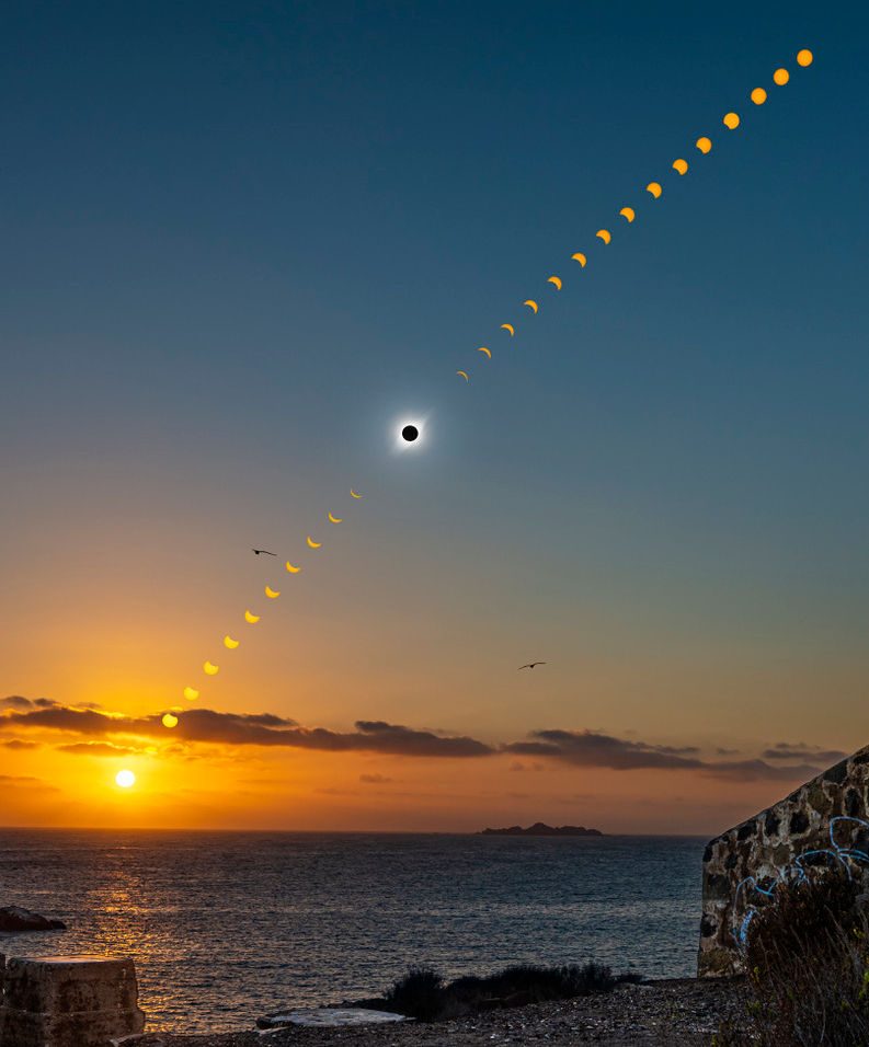 Chile Eclipse Timelapse, 2017